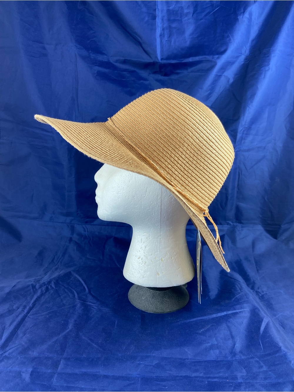 NWT Style & Co Women’s Packable Paper Straw Floppy Sun Hat O/S Tan 012402